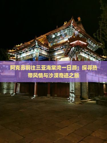 阿克苏前往三亚海棠湾一日游：探寻热带风情与沙漠奇迹之旅