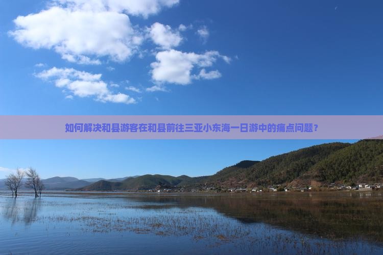 如何解决和县游客在和县前往三亚小东海一日游中的痛点问题？
