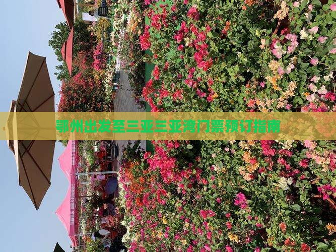 鄂州出发至三亚三亚湾门票预订指南