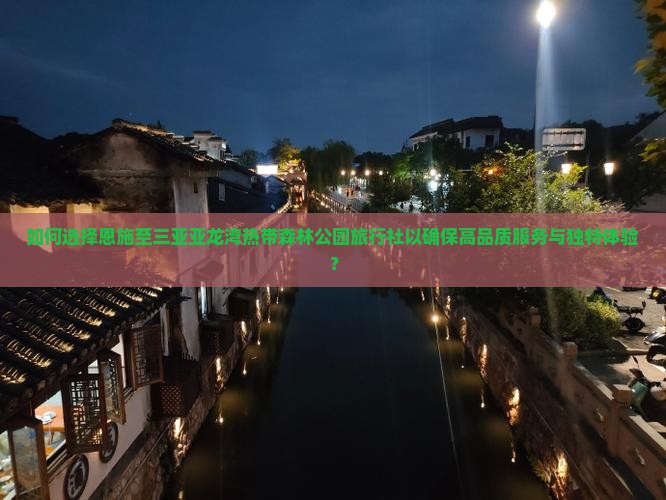 如何选择恩施至三亚亚龙湾热带森林公园旅行社以确保高品质服务与独特体验？