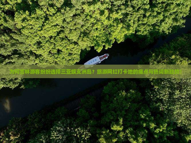 为何吉林游客纷纷选择三亚蜈支洲岛？旅游网红打卡地的痛点与热词新趋势！