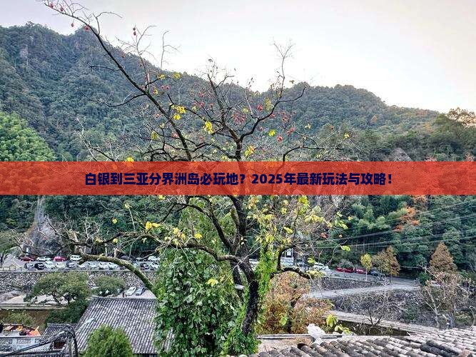 白银到三亚分界洲岛必玩地？2025年最新玩法与攻略！
