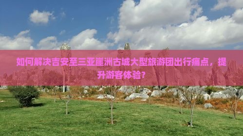 如何解决吉安至三亚崖洲古城大型旅游团出行痛点，提升游客体验？