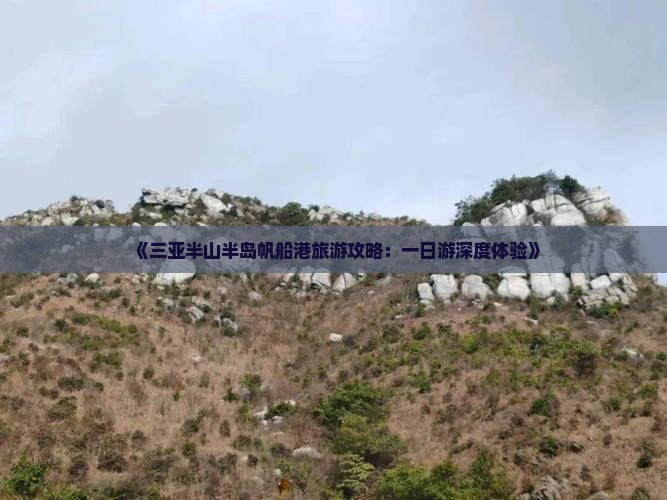 《三亚半山半岛帆船港旅游攻略：一日游深度体验》