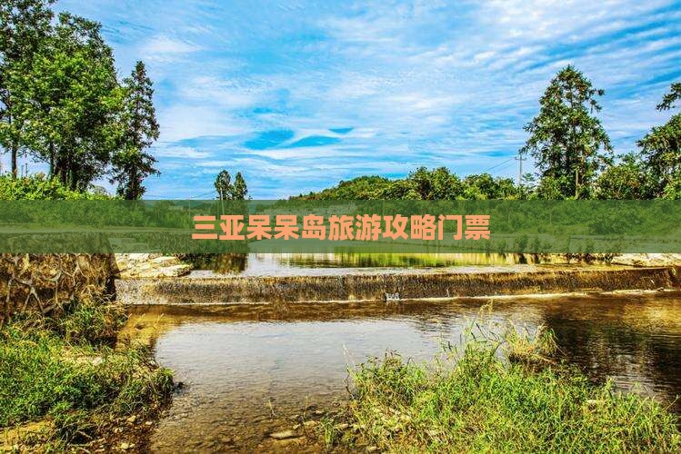 永新出发三亚呆呆岛门票