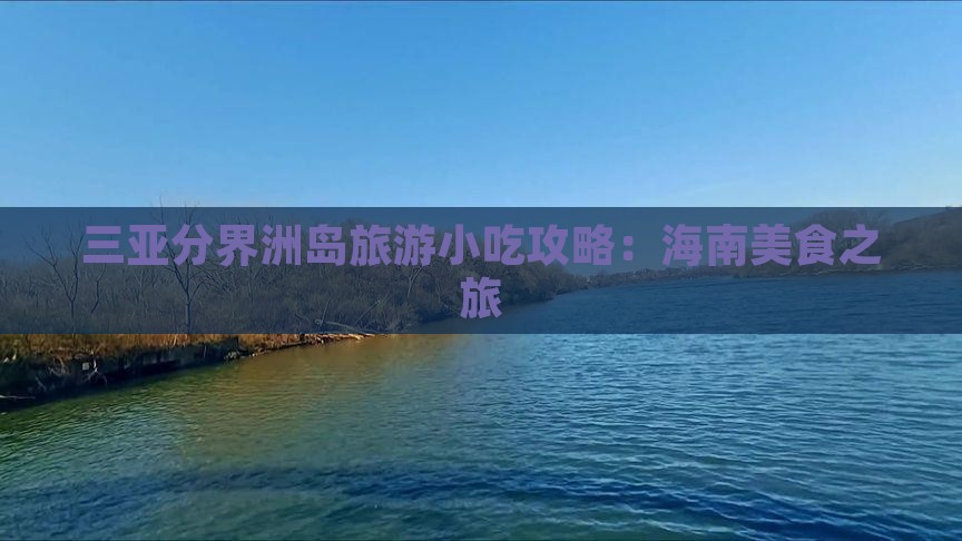 常德出发三亚分界洲岛旅游小吃