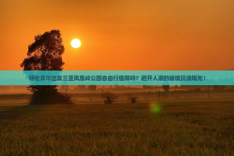 呼伦贝尔出发三亚凤凰岭公园自由行