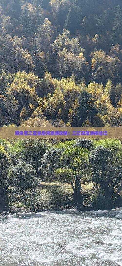 阳泉至三亚皇后湾旅游攻略：三日深度游体验记