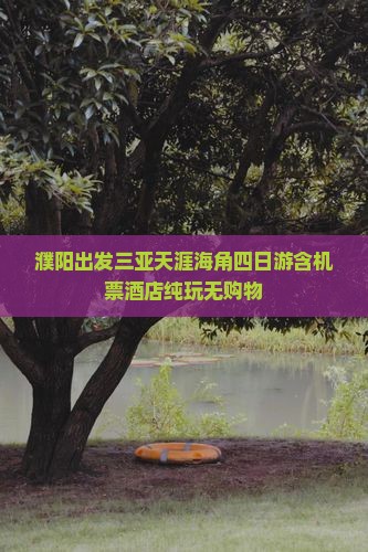 濮阳出发三亚天涯海角四日游含机票酒店纯玩无购物