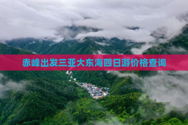 赤峰出发三亚大东海四日游价格查询