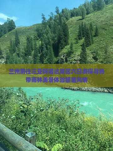 兰州前往三亚呀诺达景区六日游探寻热带雨林美景体验黎苗风情