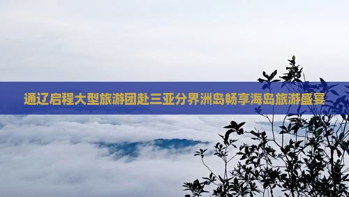 通辽启程大型旅游团赴三亚分界洲岛畅享海岛旅游盛宴