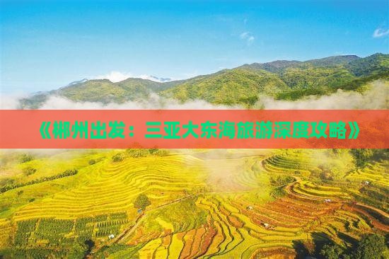 《郴州出发：三亚大东海旅游深度攻略》