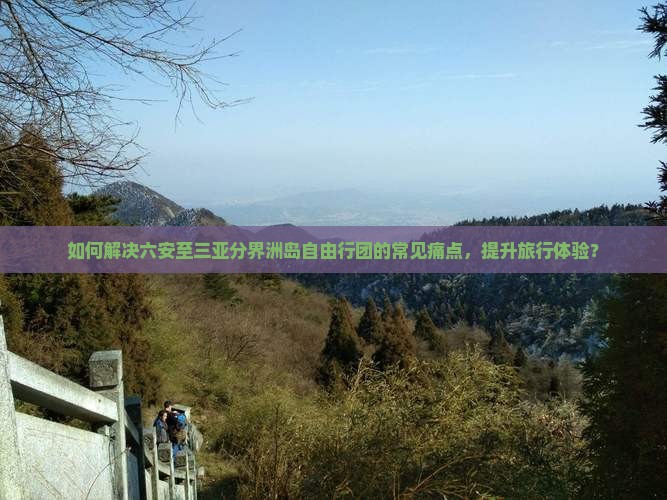 如何解决六安至三亚分界洲岛自由行团的常见痛点，提升旅行体验？