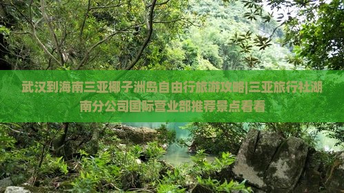 武汉到海南三亚椰子洲岛自由行旅游攻略|三亚旅行社湖南分公司国际营业部推荐景点看看