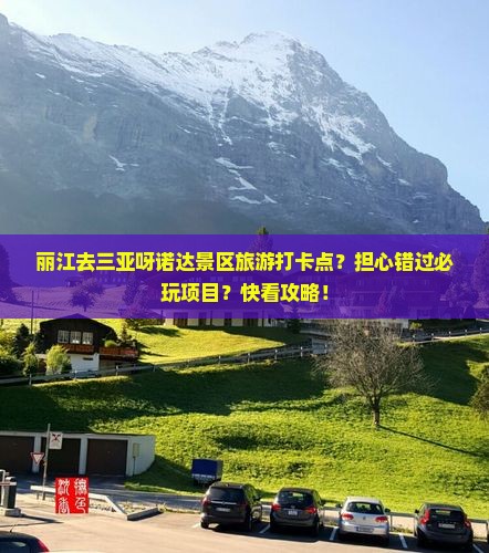 丽江去三亚呀诺达景区旅游打卡点？担心错过必玩项目？快看攻略！