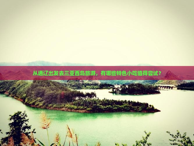 从通辽出发去三亚西岛旅游，有哪些特色小吃值得尝试？
