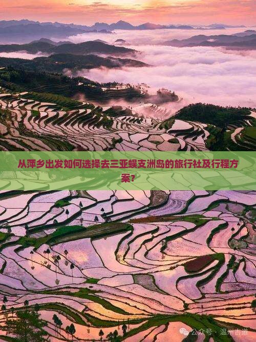从萍乡出发如何选择去三亚蜈支洲岛的旅行社及行程方案？