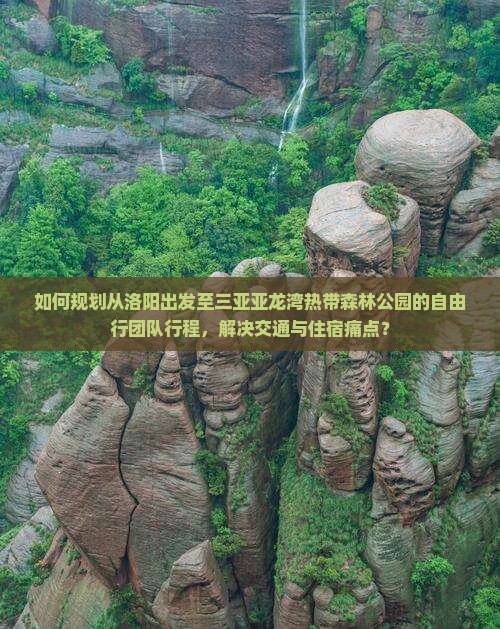 如何规划从洛阳出发至三亚亚龙湾热带森林公园的自由行团队行程，解决交通与住宿痛点？