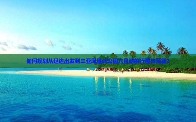 如何规划从延边出发到三亚凤凰岭公园六日游的行程与预算？