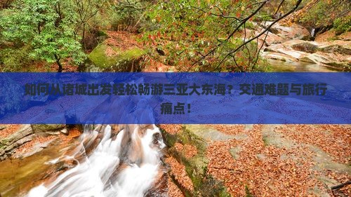 如何从诸城出发轻松畅游三亚大东海？交通难题与旅行痛点！
