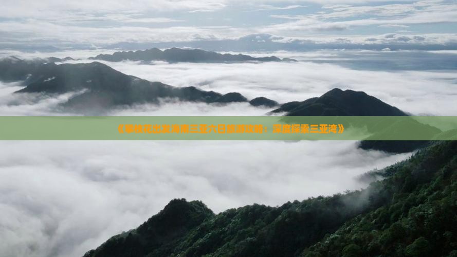 《攀枝花出发海南三亚六日旅游攻略：深度探索三亚湾》