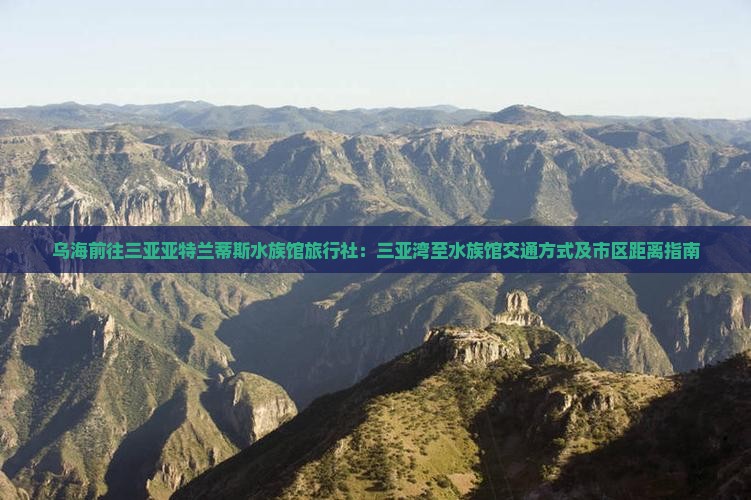 乌海前往三亚亚特兰蒂斯水族馆旅行社：三亚湾至水族馆交通方式及市区距离指南