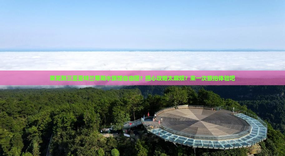 莱芜到三亚亚特兰蒂斯水族馆自由团？担心攻略太麻烦？来一次旅拍体验吧