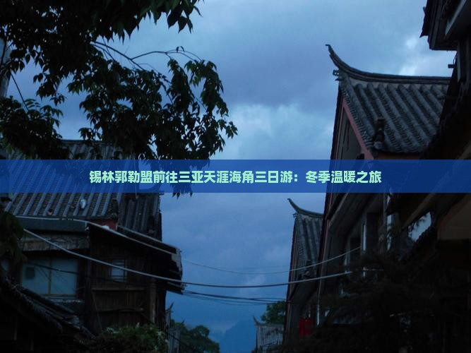 锡林郭勒盟前往三亚天涯海角三日游：冬季温暖之旅
