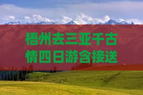 梧州去三亚千古情四日游含接送