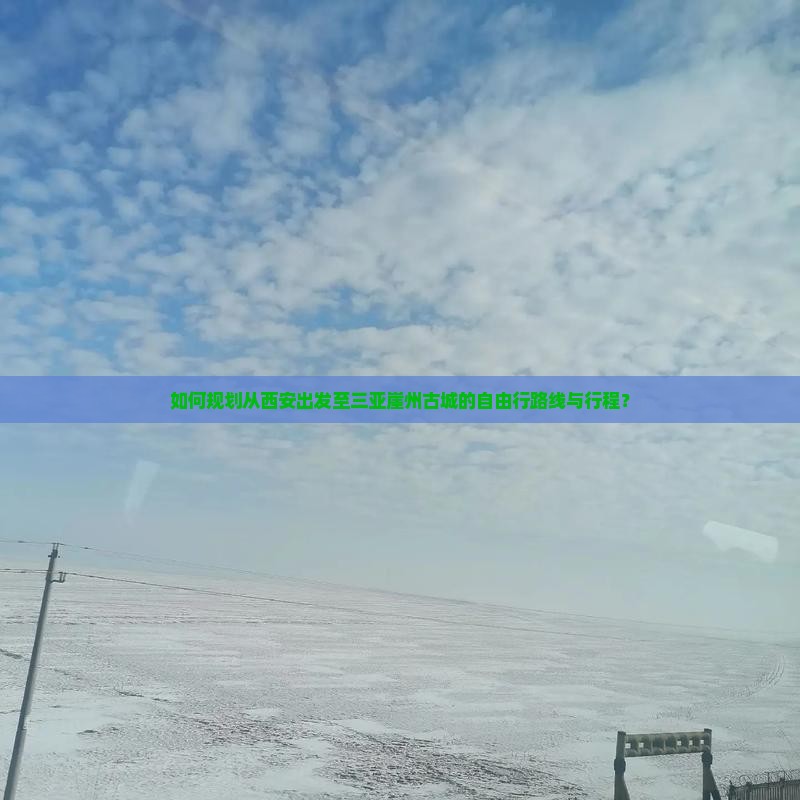 如何规划从西安出发至三亚崖州古城的自由行路线与行程？
