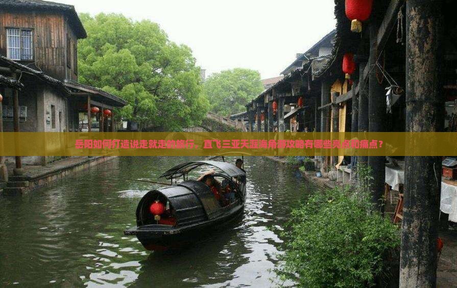 岳阳如何打造说走就走的旅行，直飞三亚天涯海角游攻略有哪些亮点和痛点？
