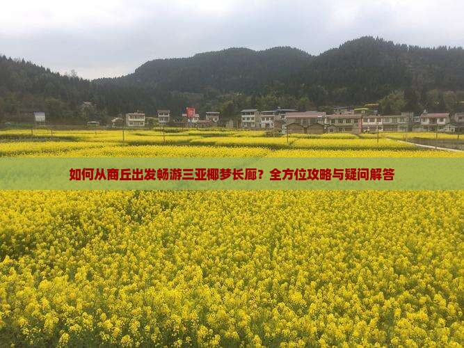 如何从商丘出发畅游三亚椰梦长廊？全方位攻略与疑问解答