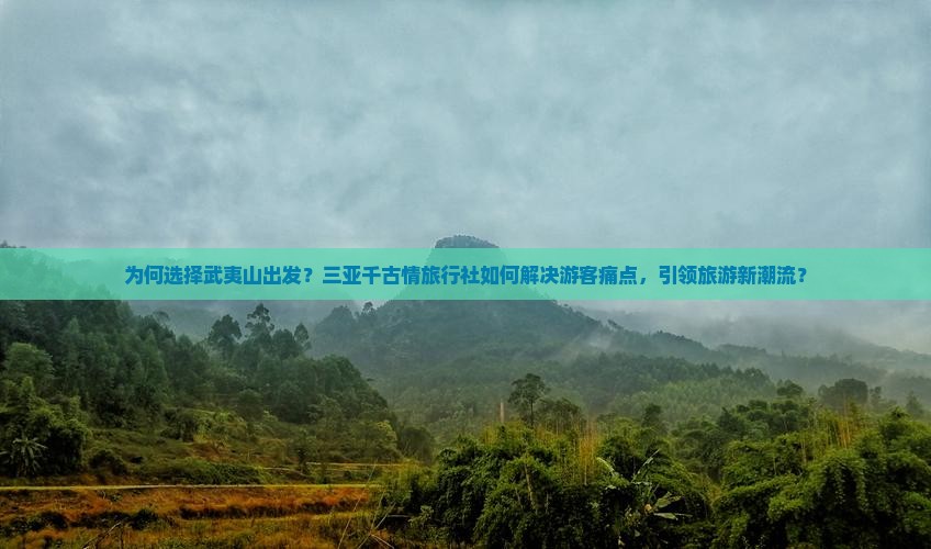 为何选择武夷山出发？三亚千古情旅行社如何解决游客痛点，引领旅游新潮流？