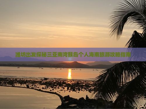潍坊出发探秘三亚南湾猴岛个人海南旅游攻略指南