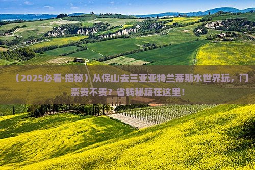 保山出发三亚亚特兰蒂斯水世界门票