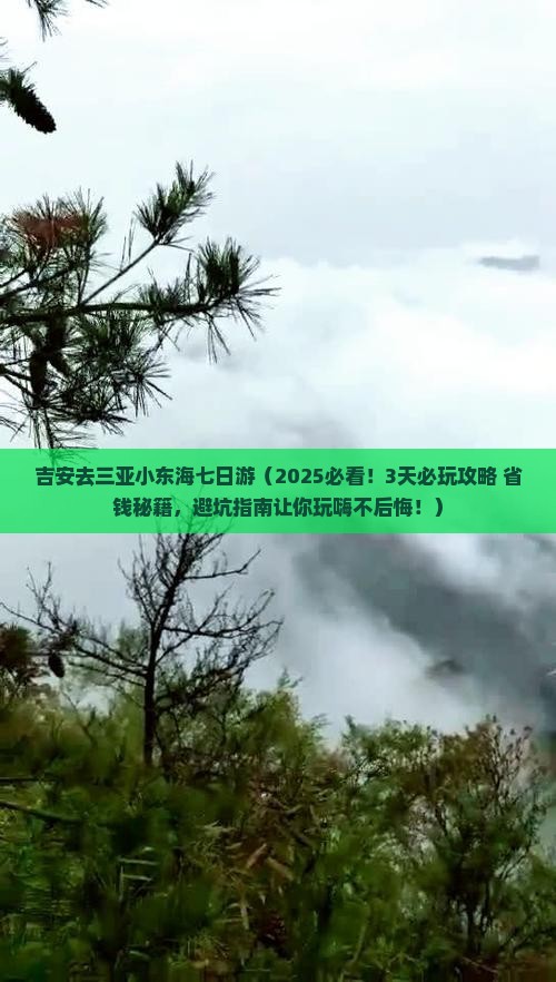 吉安去三亚小东海七日游 吉安去三亚小东海七日游