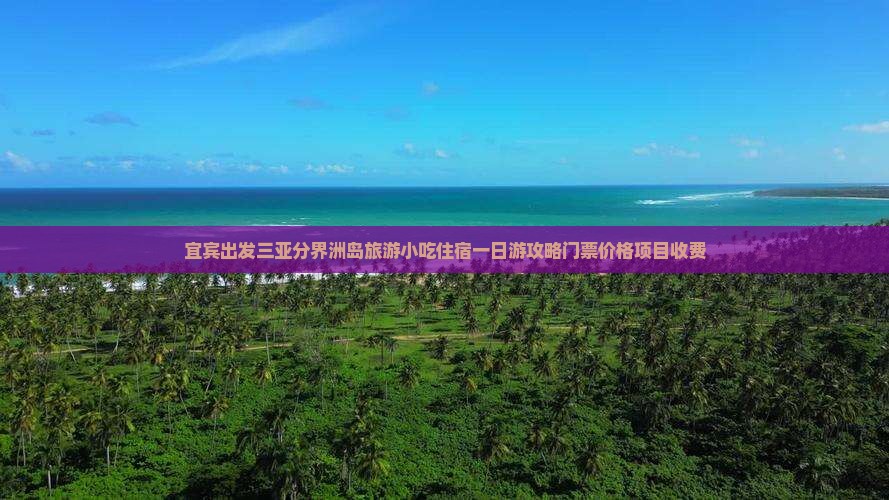 宜宾出发三亚分界洲岛旅游小吃