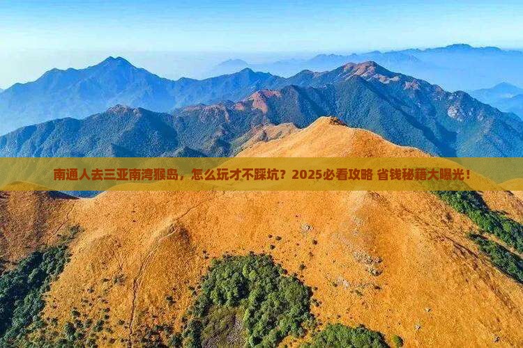 南通去三亚南湾猴岛哪里玩