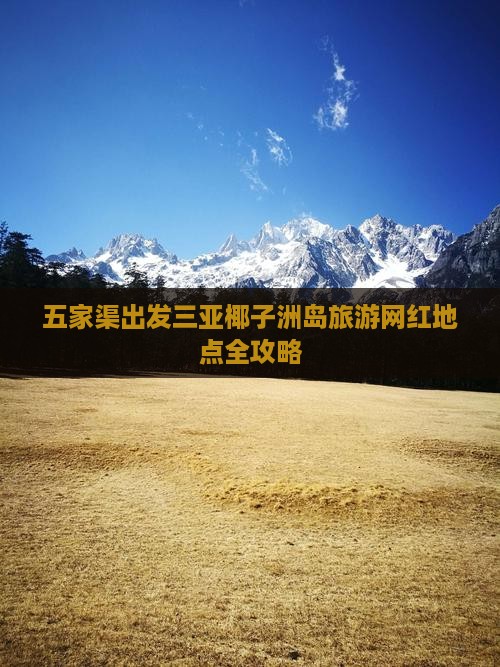 五家渠出发三亚椰子洲岛旅游网红地点