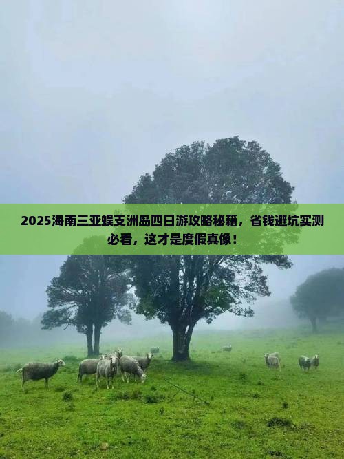 海南去三亚蜈支洲岛四日游
