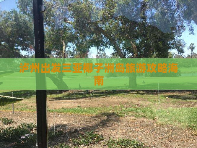 泸州前往三亚椰子洲岛旅游