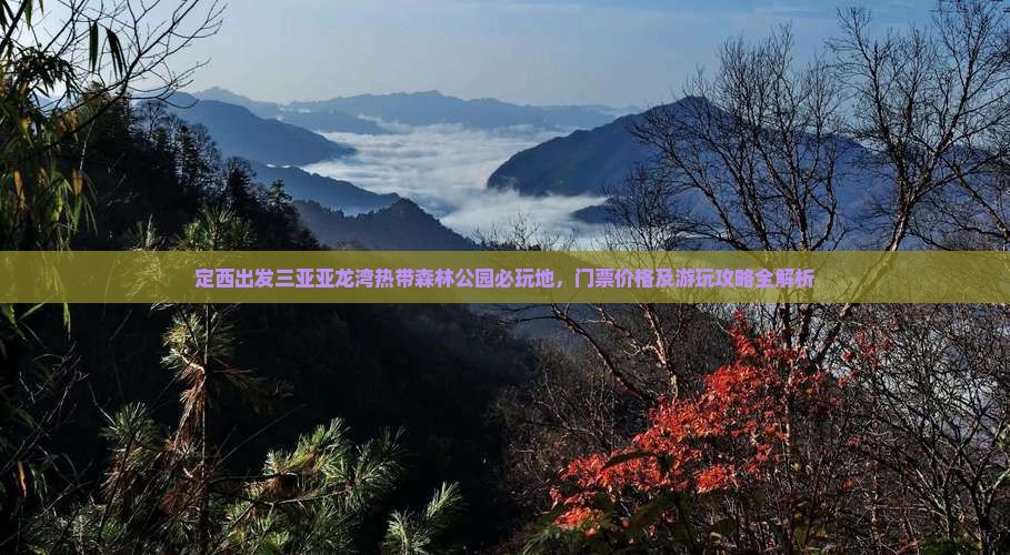 定西出发三亚亚龙湾热带森林公园必玩地