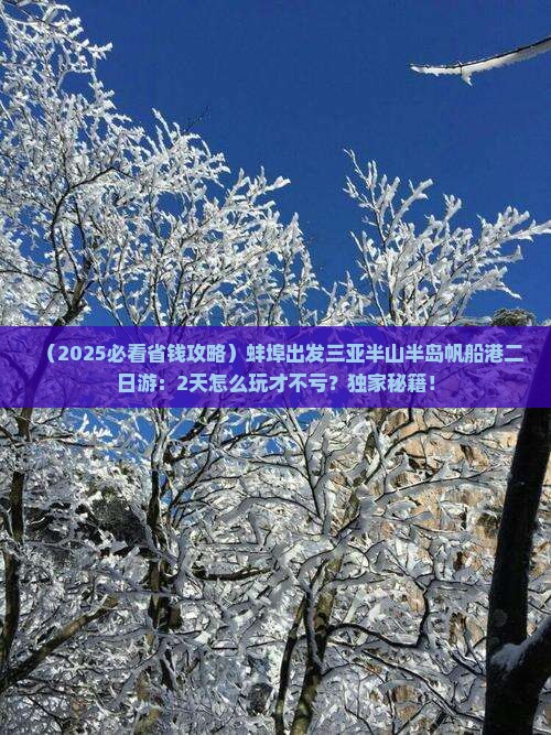 蚌埠出发三亚半山半岛帆船港二日游