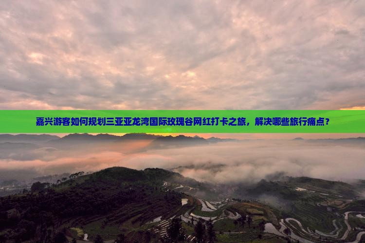 嘉兴游客如何规划三亚亚龙湾国际玫瑰谷网红打卡之旅，解决哪些旅行痛点？