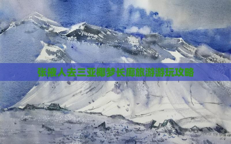 张掖人去三亚椰梦长廊旅游游玩攻略