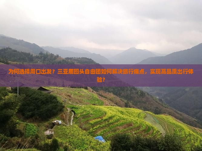 为何选择周口出发？三亚鹿回头自由团如何解决旅行痛点，实现高品质出行体验？