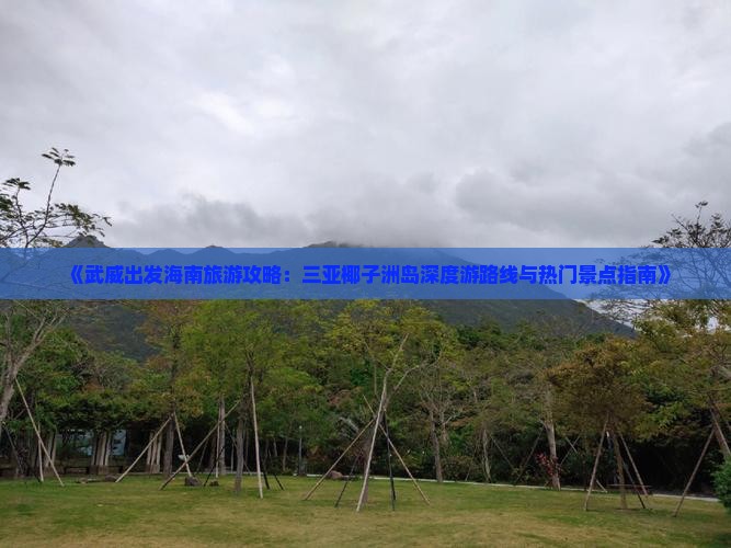 《武威出发海南旅游攻略：三亚椰子洲岛深度游路线与热门景点指南》
