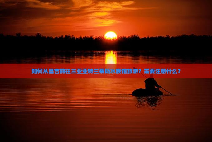 如何从昌吉前往三亚亚特兰蒂斯水族馆旅游？需要注意什么？
