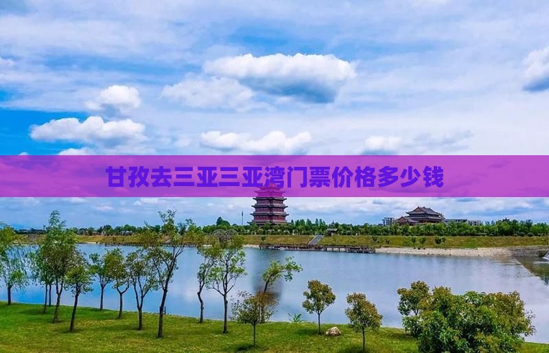 甘孜去三亚三亚湾门票价格多少钱